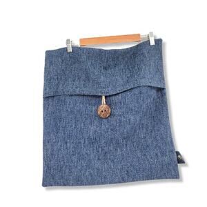 Phantoscope California Pillow Slip‎ Cover Big Natural Wood Button